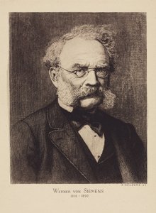 Werner von Siemens, engenheiro electrotécnico e inventor alemão, c 1880 de Unbekannter Künstler