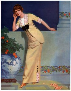 Mulher em 2700. (Ilustração, ca. 1910) de Unbekannter Künstler