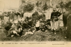 Primeira Guerra Mundial: Acampamento de Spahis Marroquinos de Unbekannter Künstler