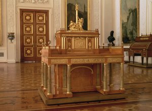 Secretária com pequeno armário, de David Roentgen (1743-1807), Neuwied de Unbekannt