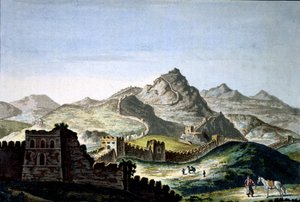 A grande muralha da China, c. 1820 (gravura) de Unbekannter Künstler