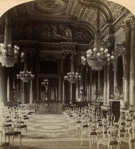 Salão de festas, Palácio de Buckingham, Londres. de Underwood and Underwood