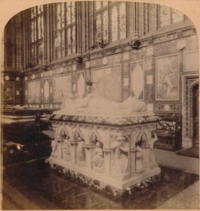 Cenotáfio do príncipe consorte, em Albert Memorial Chapel, Windsor, Inglaterra, 1900. de Underwood and Underwood