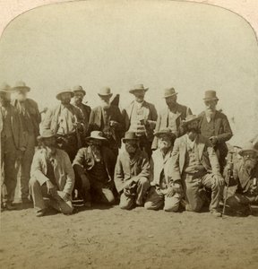 Comandantes principais do General Cronjes após a rendição, África do Sul, Guerra dos Bôeres, 1900. de Underwood and Underwood