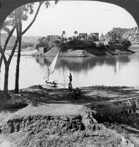 A ilha de Philae, Egito, 1905. de Underwood and Underwood
