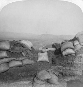 Vista de Spion Kop, África do Sul, 2ª Guerra dos Bôeres, 1901 de Underwood and Underwood
