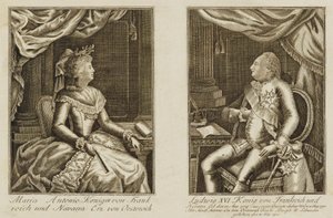 Maria Antónia e Luís XVI de Unidentified