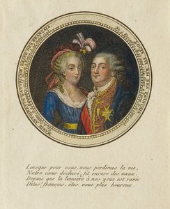 Maria Antonieta da Áustria, rainha dos franceses; Luís XVI, rei dos franceses de Unidentified
