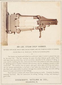 [Martelo a vapor, Bement, Miles and Company, Filadélfia] de Unidentified