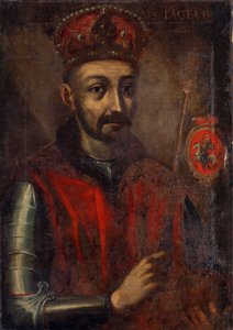 Pintura, retratando o Grão-Duque da Lituânia e o Rei da Polónia Jogaila de Unidentified painter label QS