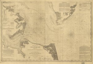 Baía de Chesapeake, Folha nº 1, Rio York, Hampton Roads, entrada de Chesapeake... LOC 99447134