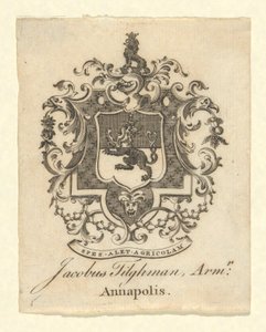 Placa de livro de Jacob Tilgham de Unknown