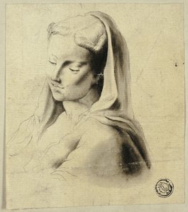 Busto de uma mulher com véu de Unknown
