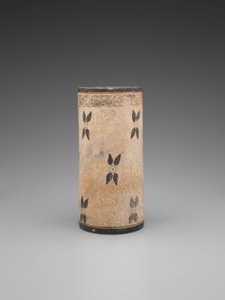 Vaso de Cacau com Design Floral de Unknown