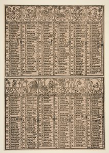 Calendário de Johann von Gemund de Unknown