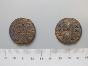 Follis (40 Nummi) de Michael II; Teófilo I de Desconhecido de Unknown