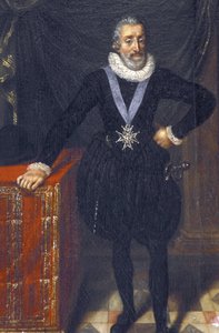 Indre & Loire N * 213 - Castelo de Plessis-les-Tours - Retrato de Henri IV - Escola francesa do século XVII