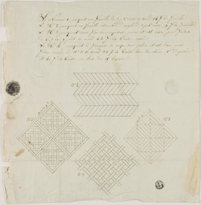 Desenhos Intarsia para pavimentos de Unknown