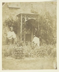 Sra. Craik em Jardim exterior de Unknown