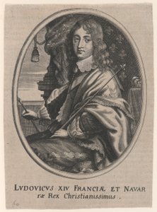 Retrato de Luís XIV, Rei de França e Navarrae (Ludovicus XIV Franciae et Navarrae Rex Christianissimus) de Unknown