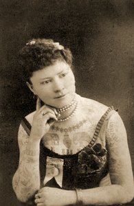 Retrato de uma mulher tatuada, c.1905