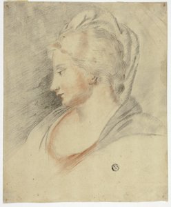 Perfil Retrato de mulher de Unknown