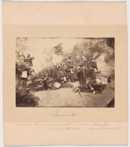 Escaramuça entre uma unidade de reconhecimento prussiana e tropas avançadas do exército de Faidherbe (Amiens, 21 de janeiro de 1871). de Unknown