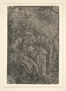 O franciscano, Pelbartus de Temesvar em um jardim de Unknown
