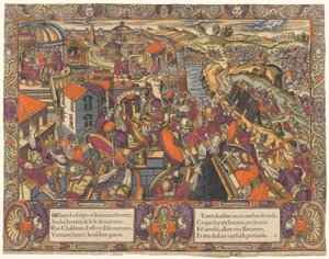 A História de Jeremias: Baruc escreve um livro sob Jeremias, os caldeus cercam Jerusalém, Jeremias é colocado numa vala (Jeremias 36-38) de Unknown
