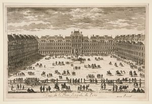 Vista da Praça Royale em Paris de Unknown