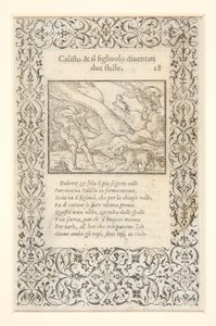 a) Calisto espancado por Juno e transformado em urso; no verso: b) Calisto e seu filho se tornam duas estrelas de Unknown