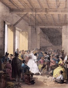 Baile da Boémia do século XIX - Dança dos ciganos no século XIX de Unknown artist