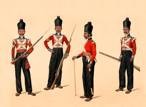 40th infantaria nativa de Madras, 1835 circa de Unknown