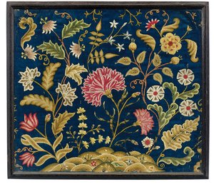 Uma imagem bordada de George II, c.1740 de Unknown