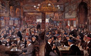 Uma fábrica de cerveja em Leipzig (Alemanha) de Unknown Artist