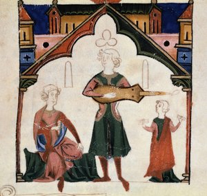 Um grupo de poetas e músicos (Miniatura de Unknown artist