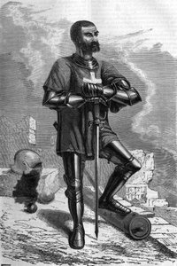 Um cavaleiro da cidade de Rodes (Grécia), no século XVI. de Unknown artist