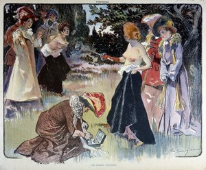 Uma questão de honra: duelo de mulheres com a espada de Unknown artist