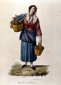 Um camponês da cidade de Scordia na Gravura Siciliana do século XIX de Unknown artist