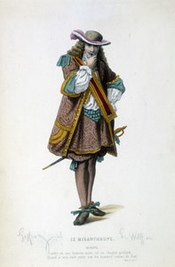 Alceste em "Le misanthrope" de Molière de Unknown artist