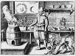 Alchimie - La flamamme - Gravura de 1659 em "L