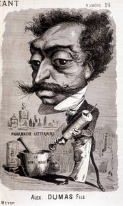 Alexandre Dumas Fils e sua "farmácia literária" - em "Le Géant" de 08/02/1868 de Unknown artist