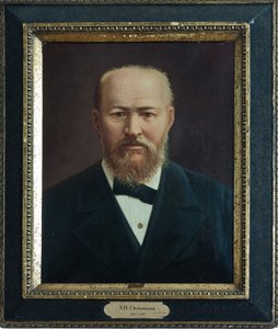 Alexandre Ostrovski - Retrato do Dramatista Alexander N. Ostrovsky (1823-1886), Anônimo. Óleo sobre tela, Segunda metade do século XIX, Museu Estadual de A. Ostrovsky, Shchelykovo. de Unknown artist