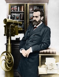 Alphonse Bertillon (1853-1914), criminologista francês que criou a antropometria. de Unknown artist