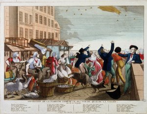 Aparição do famoso comete (1811) visto do Quai de la Vallee em Paris - song sur l