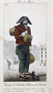 Comerciante de maçã - em "Cris de Paris", deb. Século XIX de Unknown artist