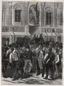 Armand Barbes, revolucionário francês (1809-1870) antes de sua prisão em 12 de maio de 1839 - Gravura de 1882 em "Histoire de dix ans: 1830-1840" Louis-Blanc (1811-1882) de Unknown artist
