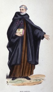 Monge arménio. Gravação de um álbum sobre ordens religiosas, Paris de Unknown artist