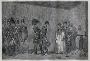 Prisão da duquesa de Berry (1798-1870 Marie-Caroline de Bourbon-Sicily) em Nantes em 7 de Novembro de Unknown artist