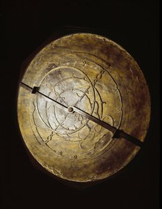 Astrolábio pertencente ao astrônomo Galileo Galilei (Galilee) (1564-1642) para seus estudos. Florença, Istituto e Museo di Storia delle Scienze. de Unknown artist